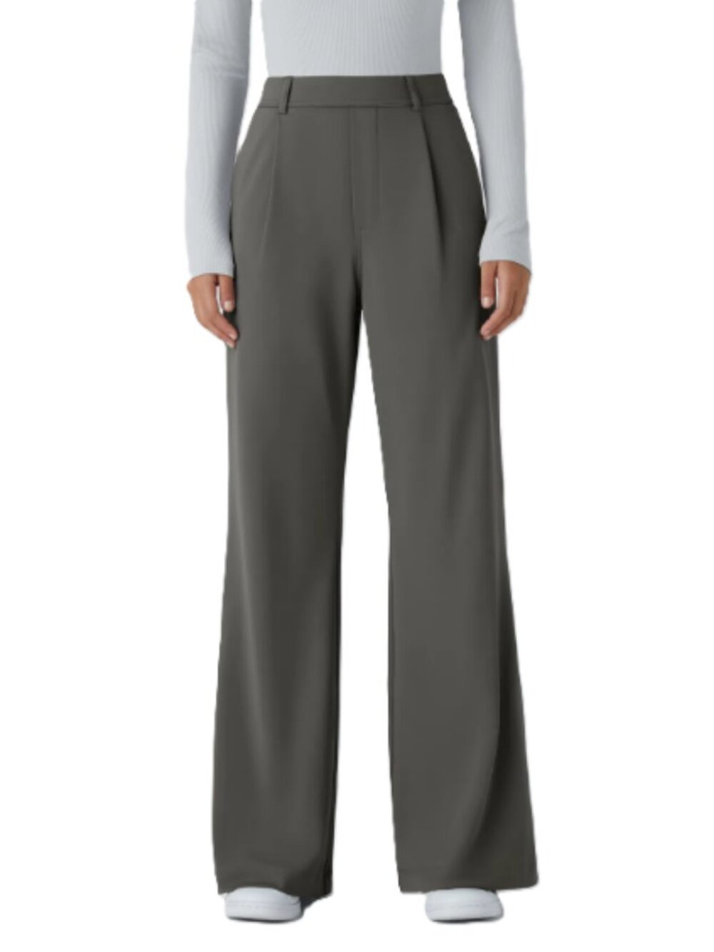 Halara NEW XL Gray Flex DayStretch High Waisted Pocket Straight Leg Work Pants